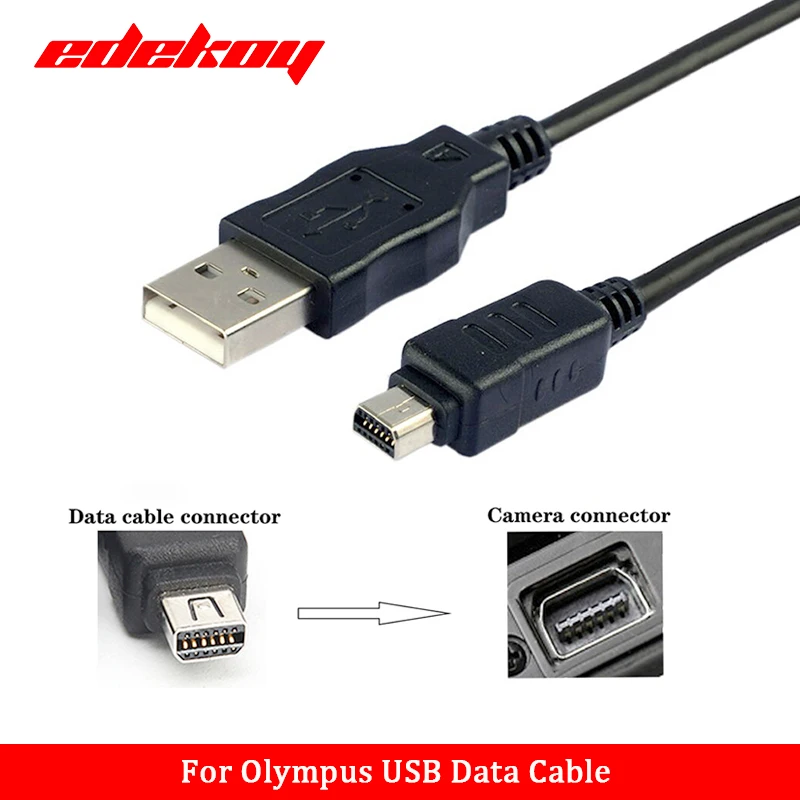 CB-USB5 CB-USB6 12-контактный USB-кабель для камеры для камеры Olympus SZ-10 SZ-11 SZ-14 SZ-20 SZ-31MR OM-D E-M5 TG-1 Tough 3000 Camera