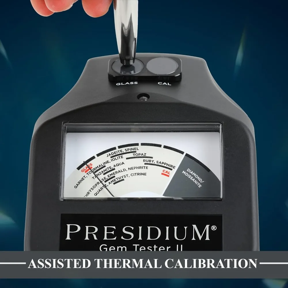 Instruments Gem Tester II with Assisted Thermal Calibration for Identifying Diamonds/Moissanites and Common Colored Gemstones