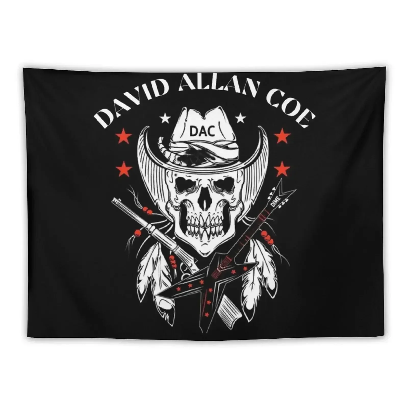 

David Allan Coe Essential Tapestry Aesthetic Home Decor Home Decorations Wall Decoration Items Wall Decor Hanging Tapestry