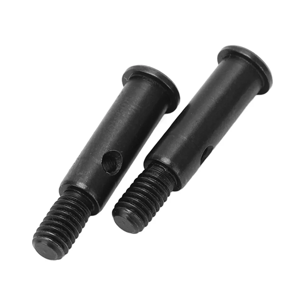 2Pcs/Set 23mm RC Front Wheel Axle High Strength Black RC Car Front Axle RC Upgrades Parts for LOSI 1/10 22S 2WD RC Car