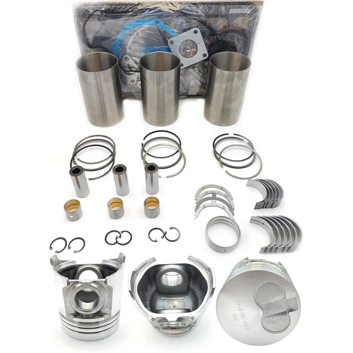 3D95 Engine Overhaul Rebuild Kit (No valve set) for Yanmar Komatsu 3D95 3D95S 3D95S-W-1 Engine PC50UU-1 PC40-6 Excavator