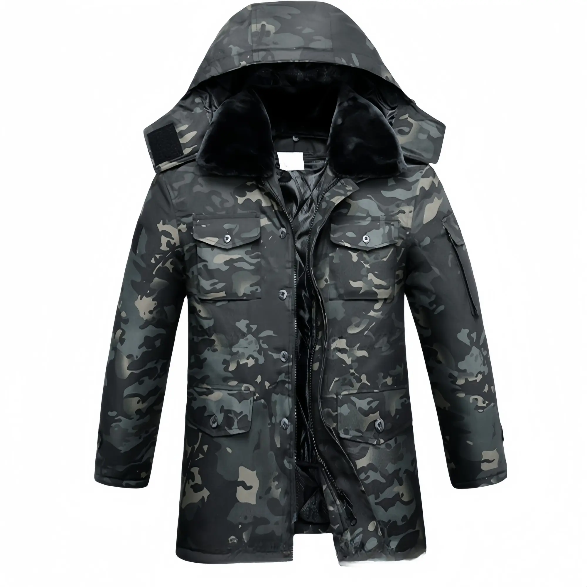 New Tactical Jackets For Men Winter Warm Waterproof Windbreaker Hiking Down Parkas Coat Outdoor camouflage hunting Men's Jackets