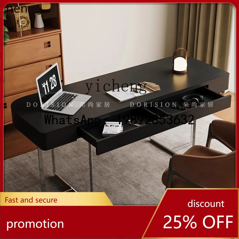 

HT французский ретро стол для домашнего кабинета, компьютерный настольный светильник, роскошная спальня, письменный итальянский минималистичный стол