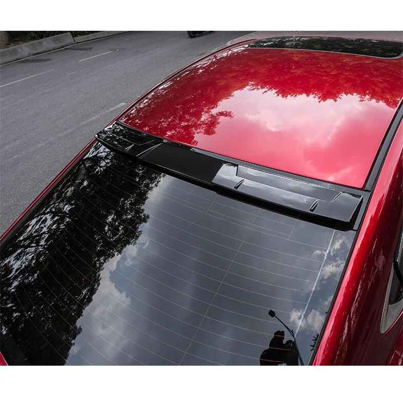 For 2014-2018 Mazda 3 Sedan Roof Rear Spoiler Wing Tail Lip ABS Material Body Kit  Accessories