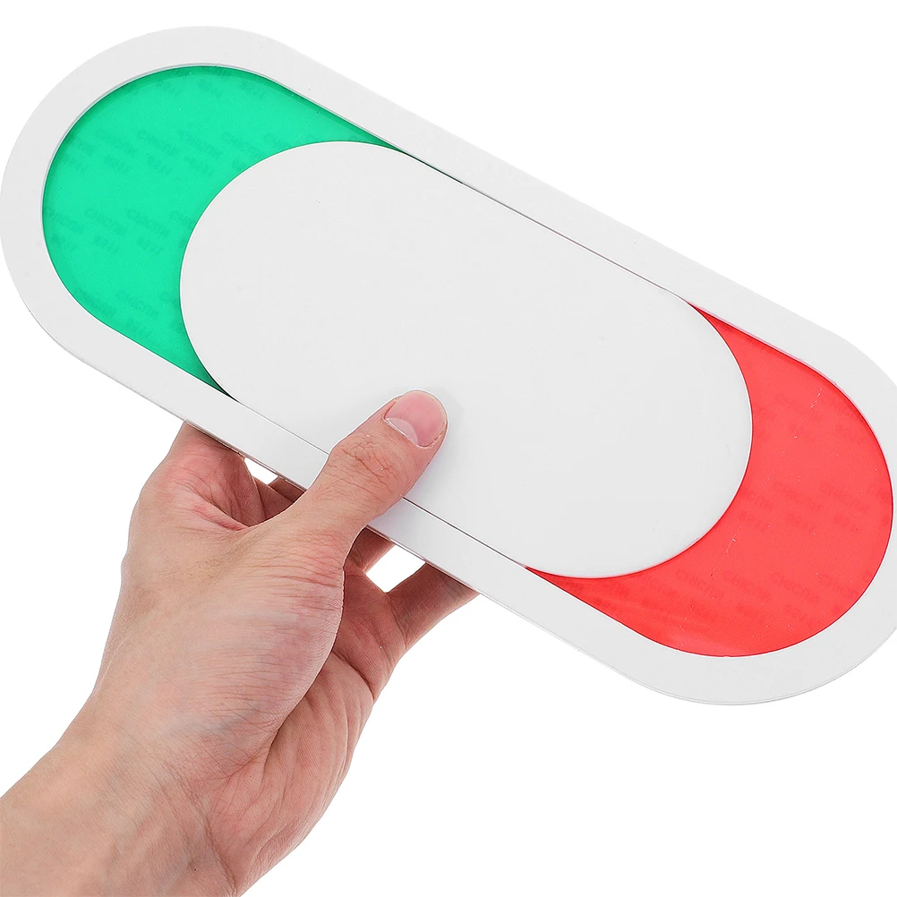 2Pcs Acrylic in Use Available Sliding Door Sign Privacy Indicator Office Conference Room Restroom Occupied Sign