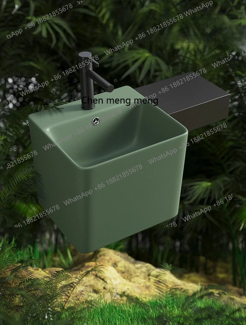 

Small apartment wall-mounted washbasin wall-mounted washbasin, countertop blocking water balcony bathroom washbasin