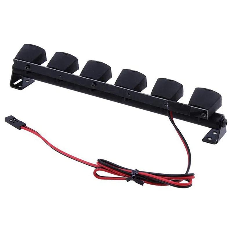 3X RC سيارة ضوء بار عدة 6 المصابيح الجسم شل أضواء السقف ل 1/10 RC الزاحف سيارة شاحنة الملحقات