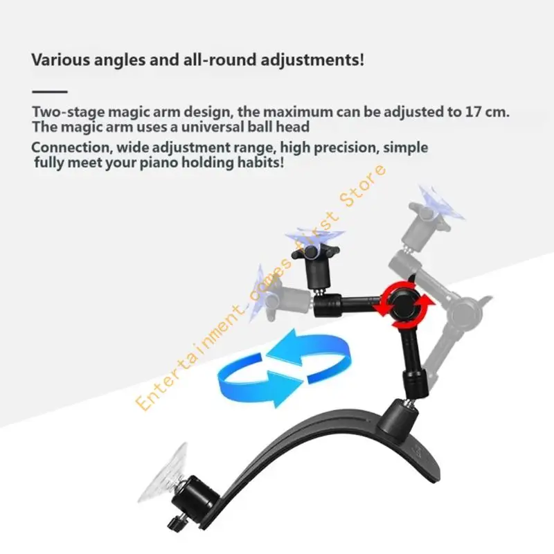 Guitar Suction Mount Holder for Practice Area Display Pillow String Instrument 55KD