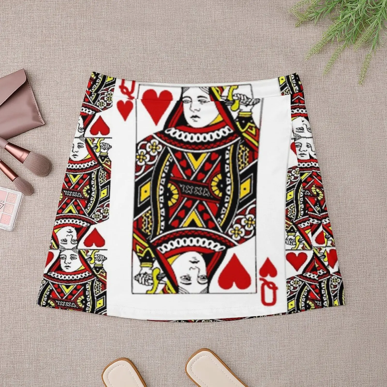 QUEEN OF HEARTS PLAYING CARDS ARTWORK Mini Skirt skirt skirt new in clothes