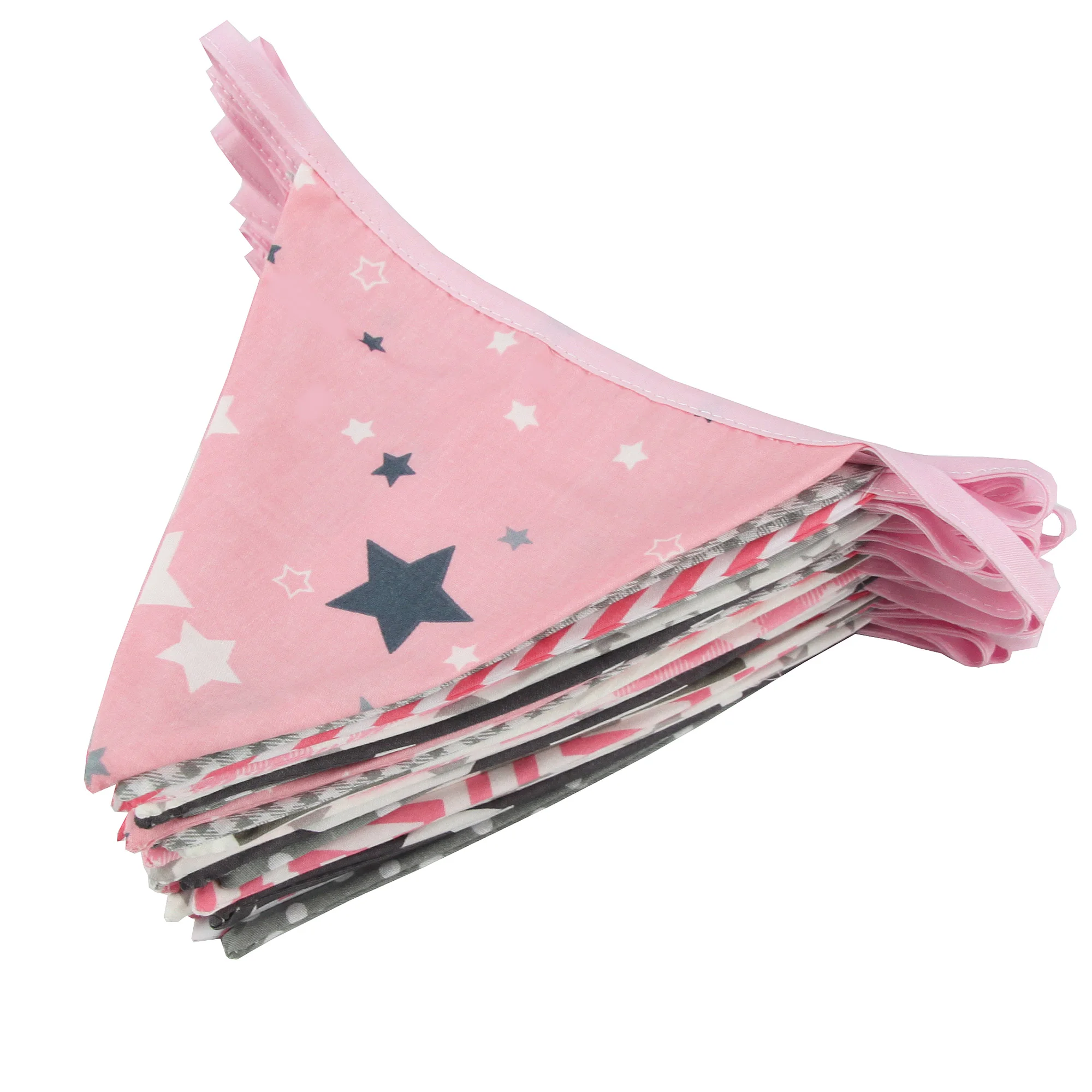 Neue 10 mt 36 fahnen Weiß Baumwolle Spitze Stoff Bunting Flags Hochzeit Party Dekoration Banner Hause Braut Dusche Bunting Garland – Detail 19