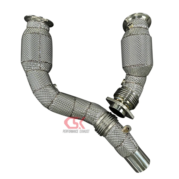 High Quality With Free Flow Downpipe for  F80 M3 F82 M4 CSK Downpipe End Exhaust