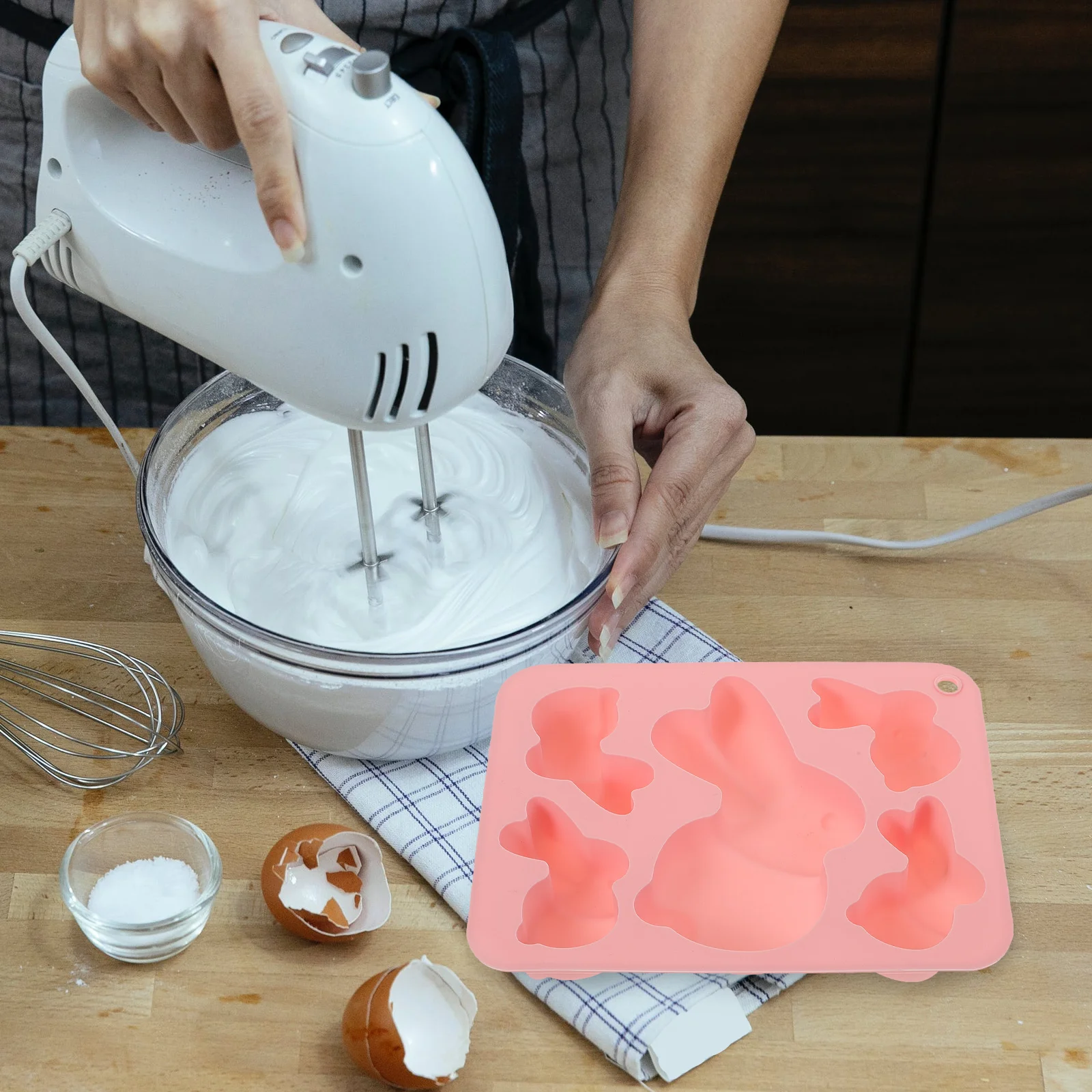 

Silicone Mold Rabbit Shape Baking Cake Accessories Chocolate DIY Decorating Easter Bunny Shaped Mold for Home Kitchen Hotel