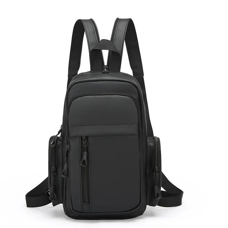 Europe and the United States multifunctional men's chest bag large capacity Joker commuter backpack practical Joker shoulder bag