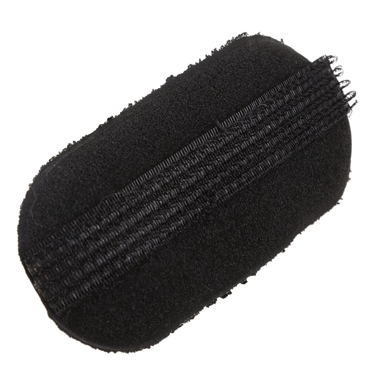 A64E 6 Pcs Black Sponge Hair Clip Volume Bumpit Padding Bun Updo