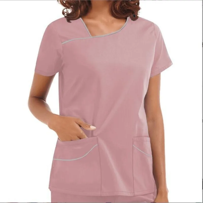 

Женский скраб с короткими рукавами для операционной, платье для ухода за кожей, специальная изолирующая униформа медсестры-хирургов