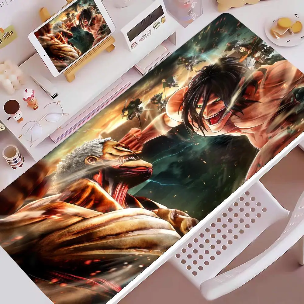 

A-attack T-titan ON Mousepad HD Printing Computer Gamers Locking Edge Non-slip Mouse Pad XXL90x40cm Keyboard PC Desk Pad
