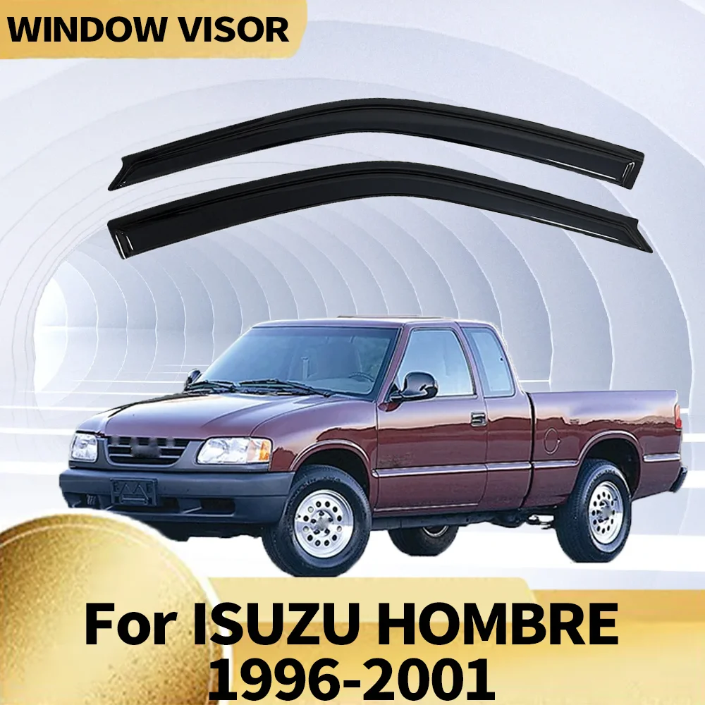 

Window Visor for ISUZU HOMBRE 1996-2001 Wind Deflectors Rain Guards Door Visor Vent Shades Ventvisor Exterior Parts