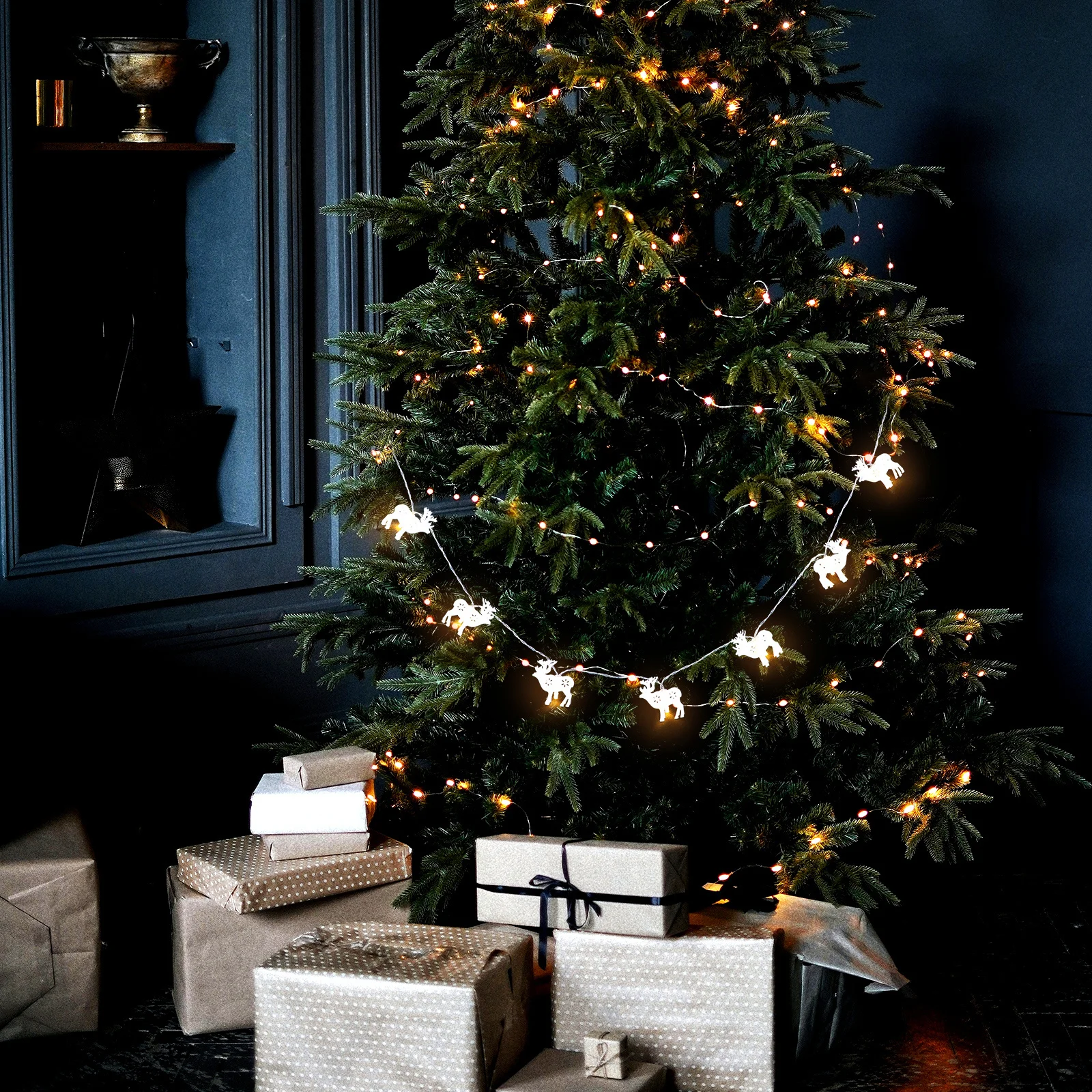 1 قطعة إِلْكَة عيد الميلاد LED سلسلة ضوء ديكور الأيائل مصباح عيد الميلاد مهرجان عيد الميلاد ضوء مهرجان مصباح المشهد ديكور عيد الميلاد الديكور #4