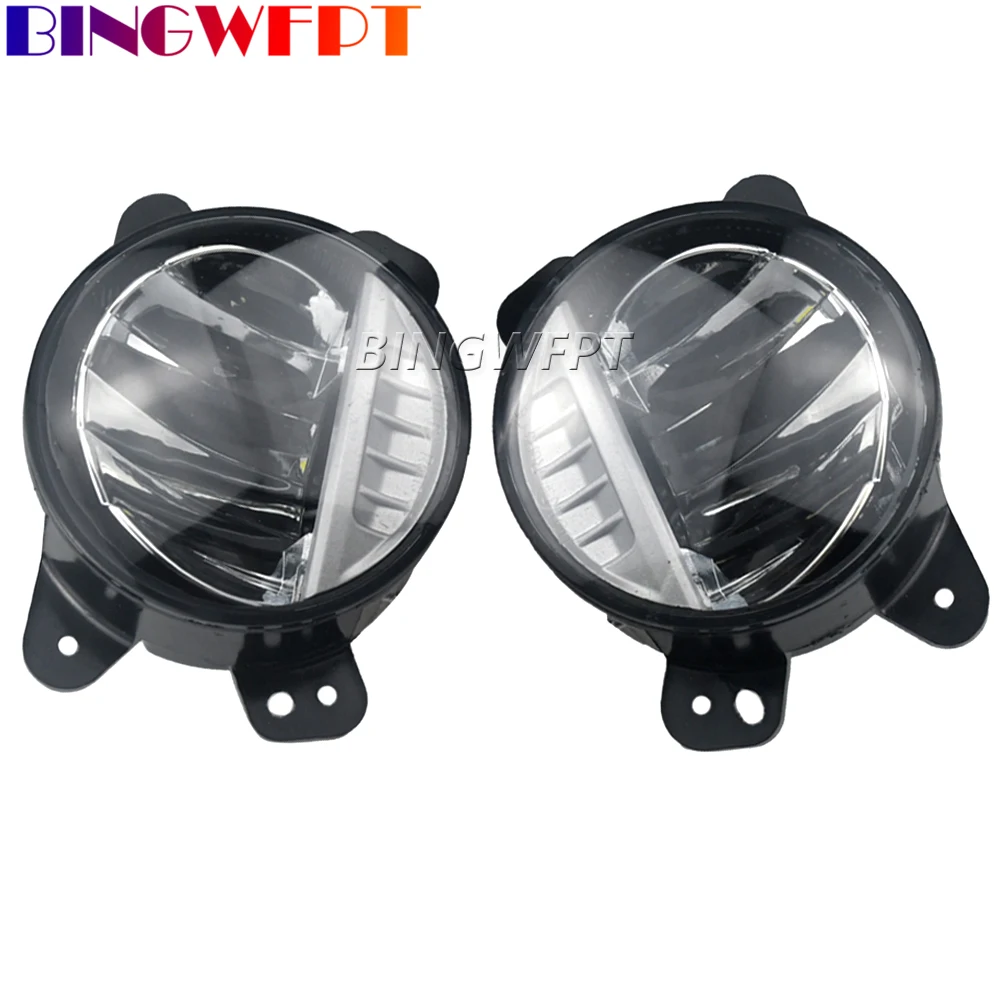 Available in 2 colors Fog Lights For Jeep Wrangler JL Fog Lamps Waterproof And Anti Fog LED Lighting Headlights Fast Shipping