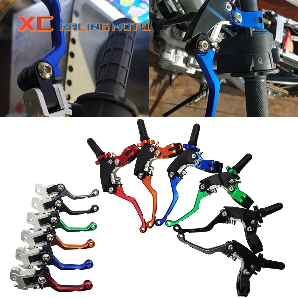 

For CRF CR SXF EXC XCW YZ YZF KX Kayo T2 T4 T6 K2 K6 K6R KT250 Motorcycle Accessories Adjustable CNC Handles Clutch Brake Lever