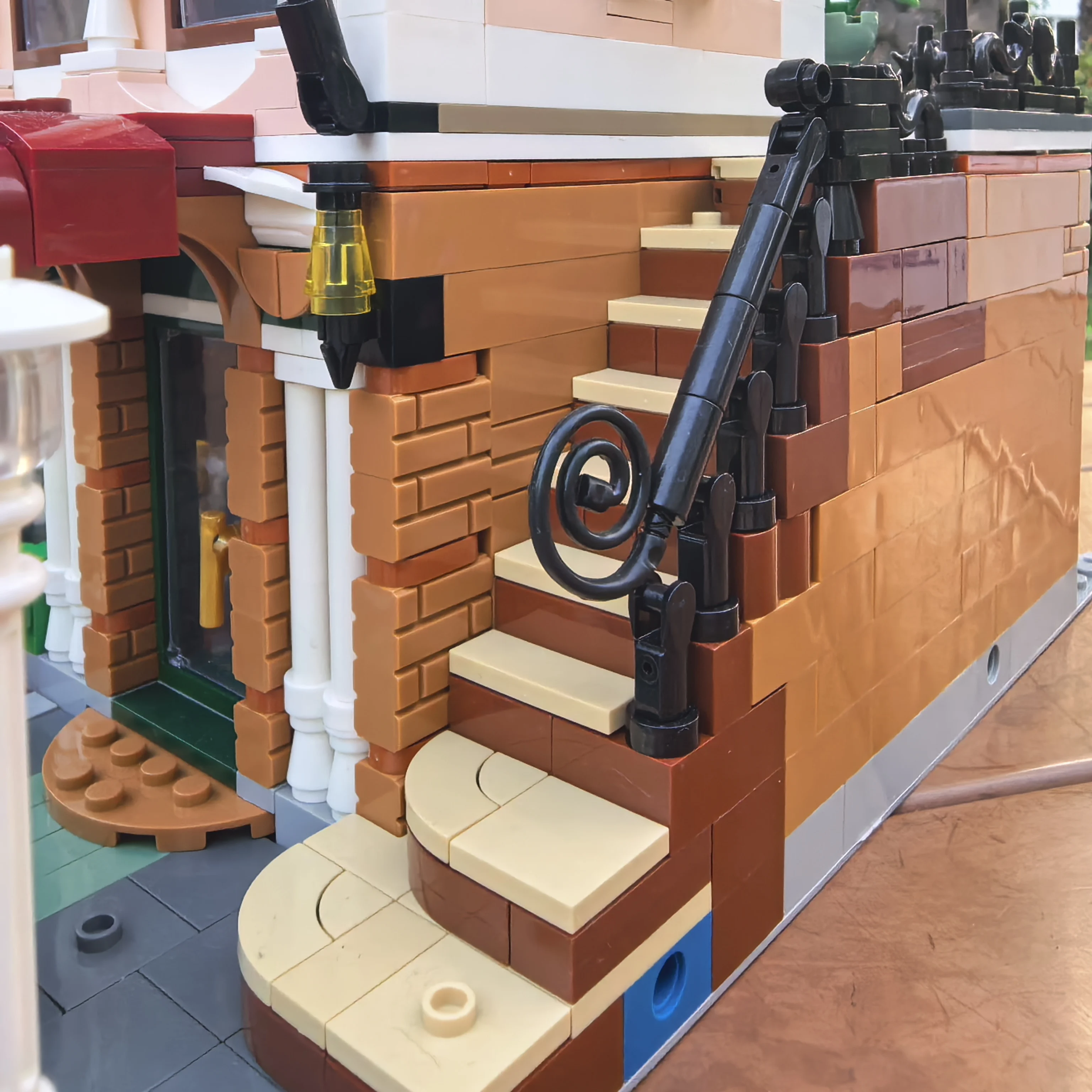 2693 Uds. Experto creativo MOC Boutique Museo de Bellas Artes bloques de construcción ciudad vista a la calle cafetería modelo juguetes de montaje regalo para niños