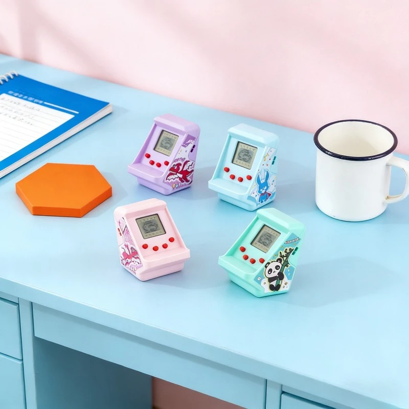 

Мини-портативная игровая консоль с брелком, детская портативная головоломка, ретро-аркада