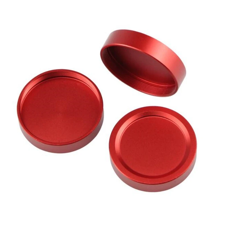 Agnicy Lens Accessories Full Metal T2 Dust Cap Red Female Cap T2 Thread M42X0.75mm Black & Red Color