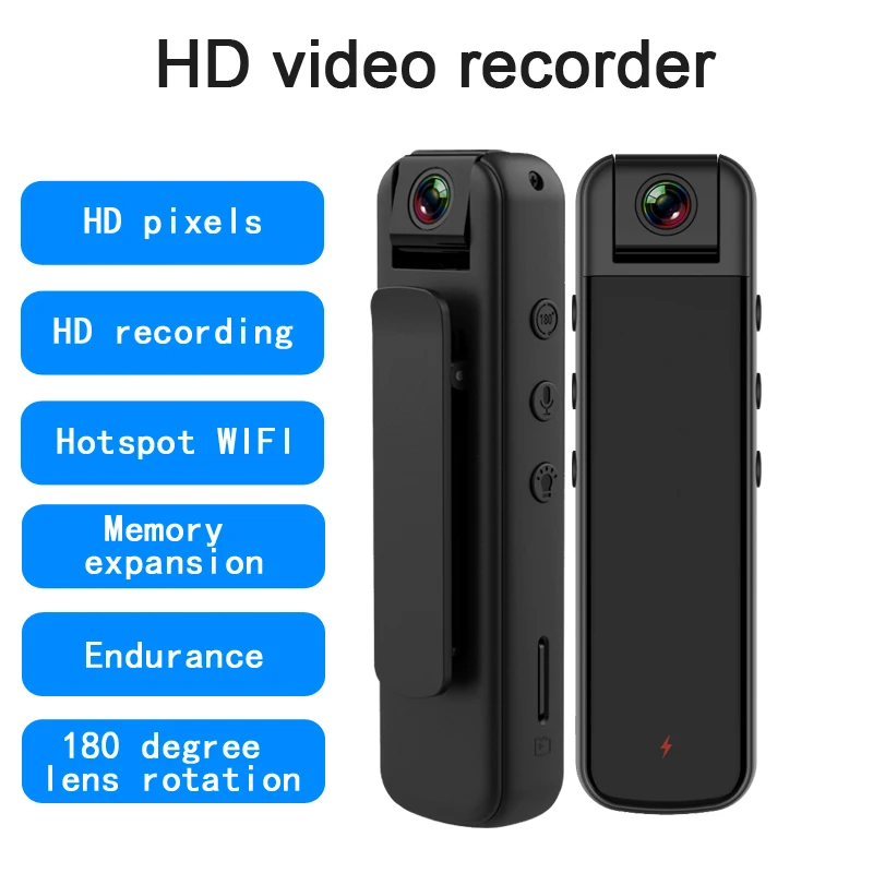 2MP 1080P Law Enforcement BodyGuard Video Camera With WIFI Hotspot Sport DV Action Camera Recorder