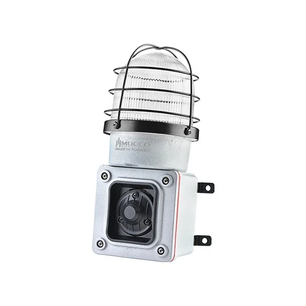 Strobing Super Bright High Sound Heavy Duty Beacon Sirens , Heavy Duty Warning Light With 7 Melodies , Metal Casting Beacon Horn