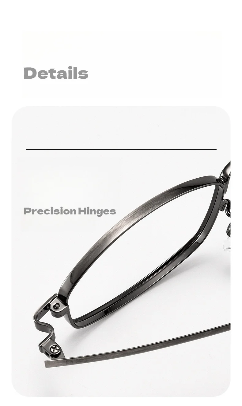 Ultraleichte Titan kleine Rahmen hochwertige Männer und Frauen Brille Rahmen Licht Luxus optische Brille Rahmen g2449 – Detail 5