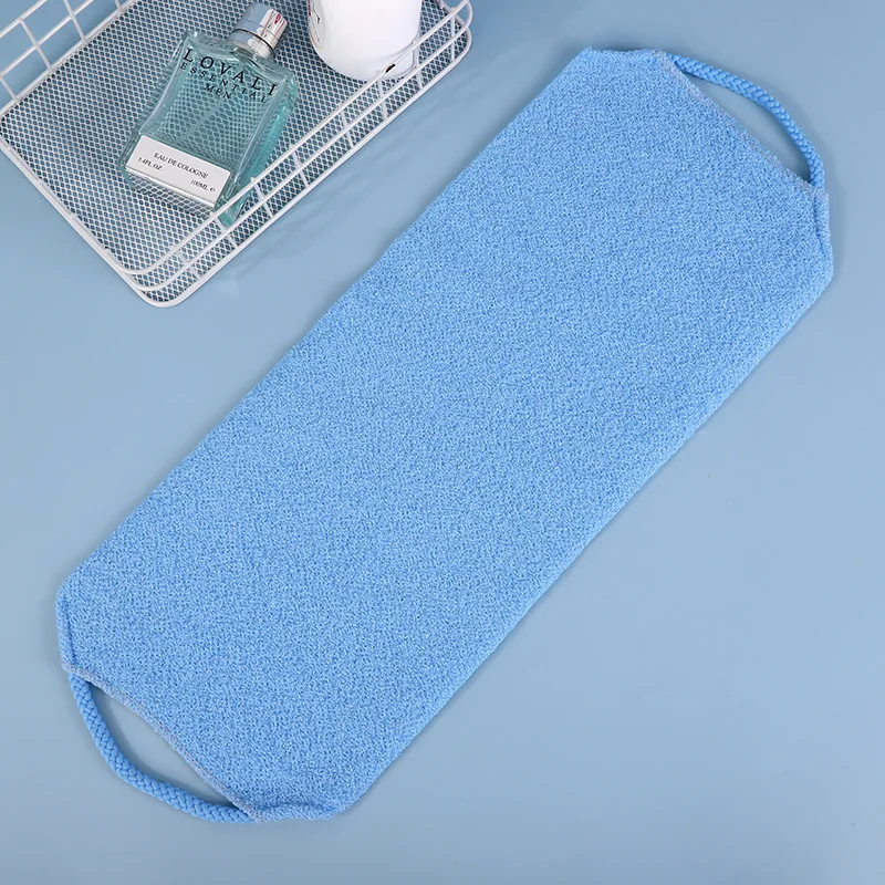 Exfoliating Rubbing Bath Towel Washcloth Elastic Shower Body Scrub Cleaning Massage Bath Towel Strap Body Washing Clean Towel