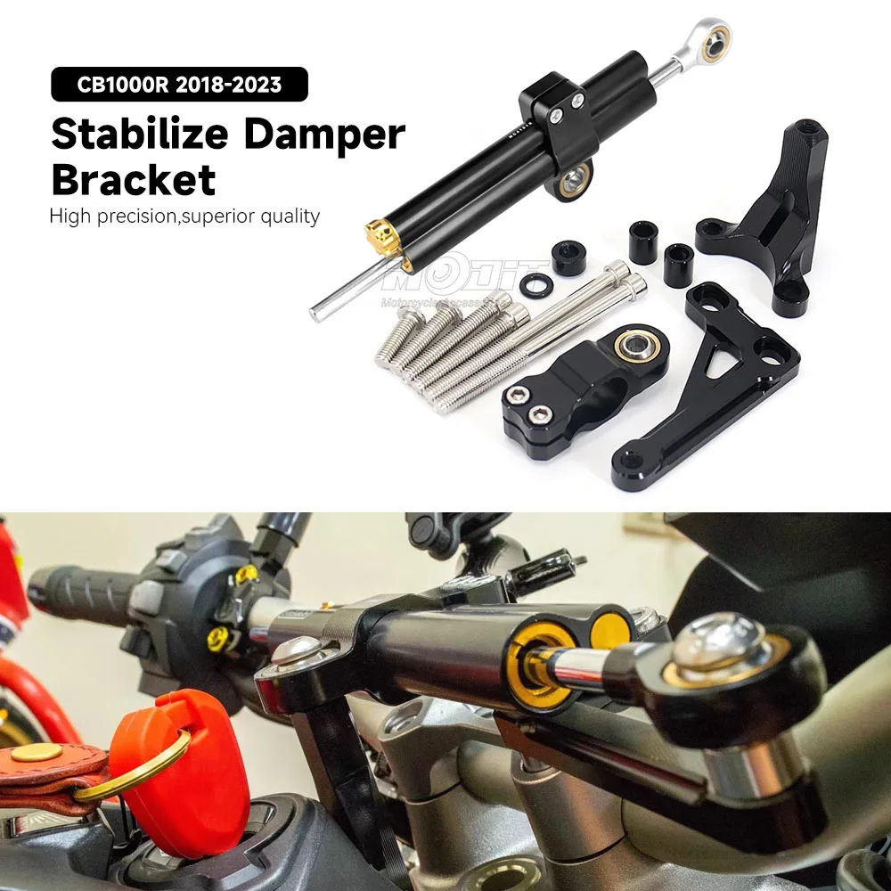 For Honda CB1000R CB 1000 R 2018-2023 Motorcycle Accessories CNC Stabilizer Steering Damper Mounting Bracket Support Kit