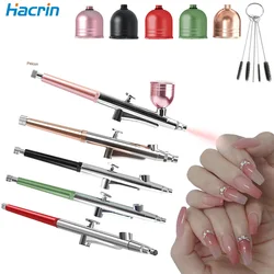 Airbrush Nail With Compressor Portable Air Brush Spray Gun With Cups Airbrush Cleaning Kit Replacement For Nails Painting