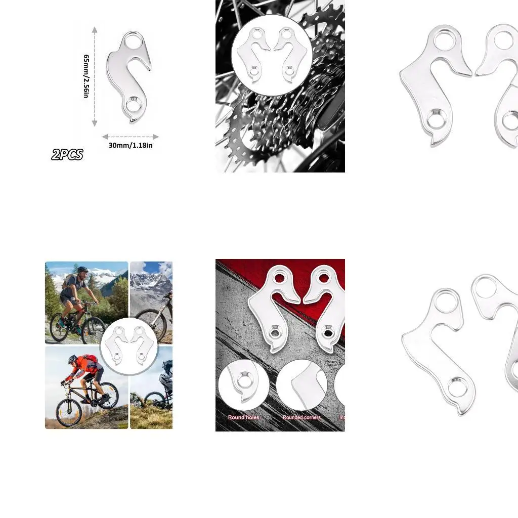 Y1UC 1pair Bike Rear Derailleur Hanger Bicycles Lugs Transmission Tail Hook Road Bike Frame Gear Tail Hook Easy to Install