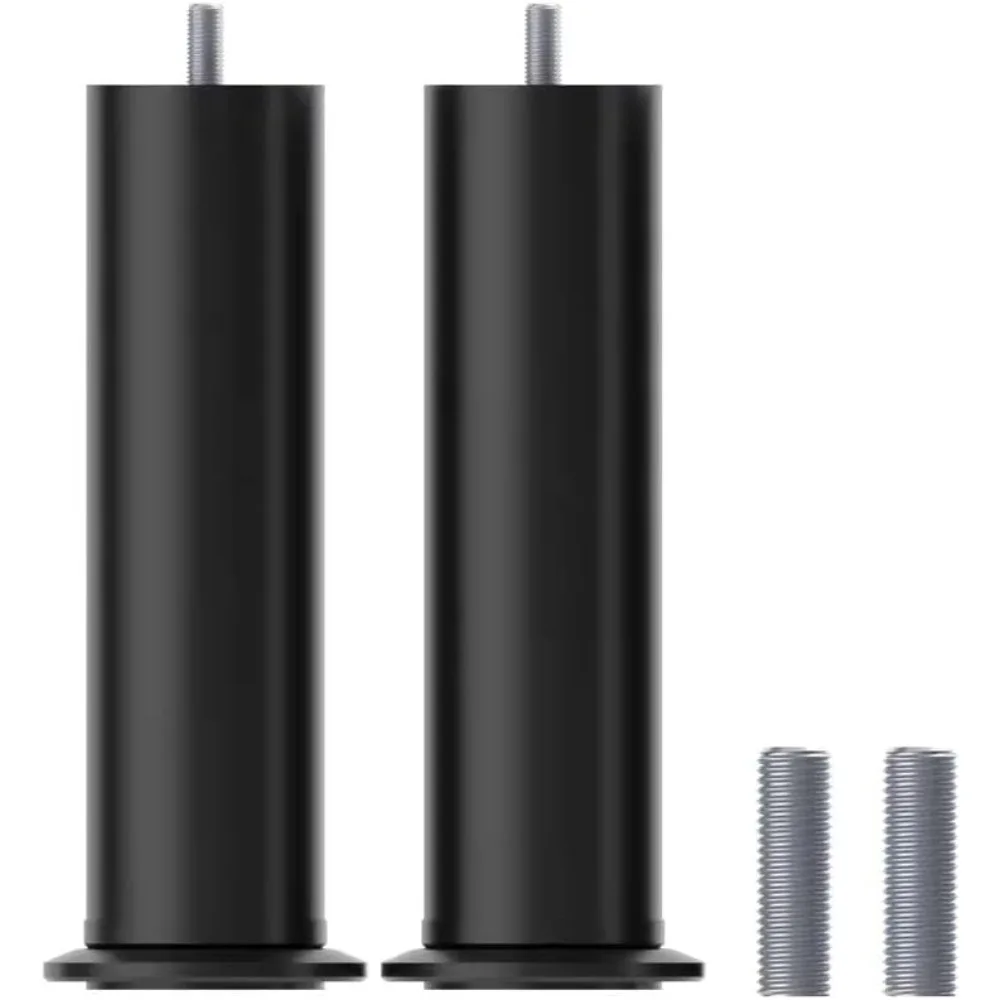 قطعتان من أرجل السرير المعدنية بطول قابل للتعديل (8-12 بوصة) M8/M10، أرجل دعم شديدة التحمل لإطارات السرير القابلة للتعديل، S #1