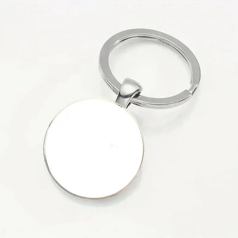 Porte-clés circulaire sur le thème du paysage d'Indonésie de Bali