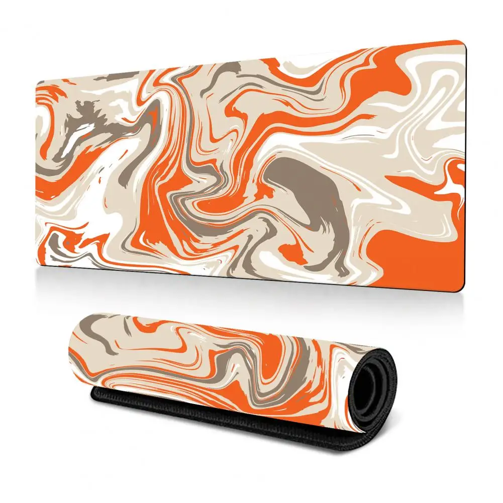 Stylish Mouse Pad Waterproof Foldable Gaming Mouse Pad with Abstract Print Non-slip Natural Rubber Laptop Mousepad for Computer