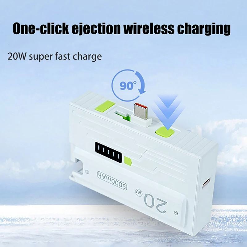 1pcs 21700 Universal Battery Charger Case DIY Power Bank Box 20W Type-C Fast Charging For Mobile Phone Not Including Batteries