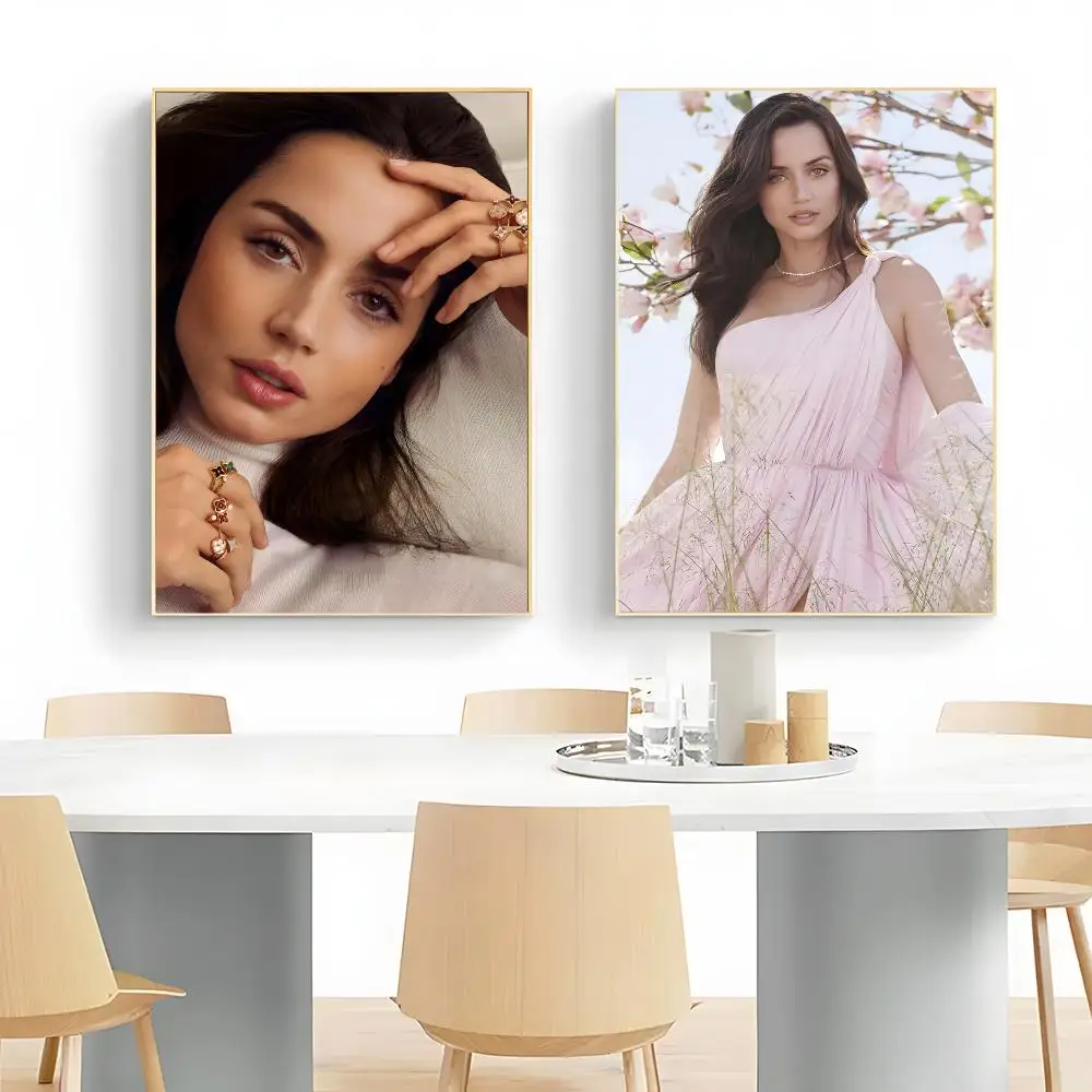 Glamorous Actress A-Ana de Armas Poster Wall Art Print Decorative Mural Home Decor Gift Unframed