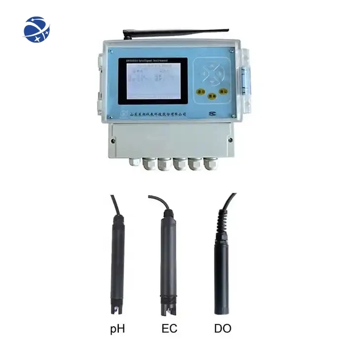 

YUNYI Online Multiparameter Digital Water Quality Test Kit with Aquaculture Equipment:pH EC DO Temp. Probes