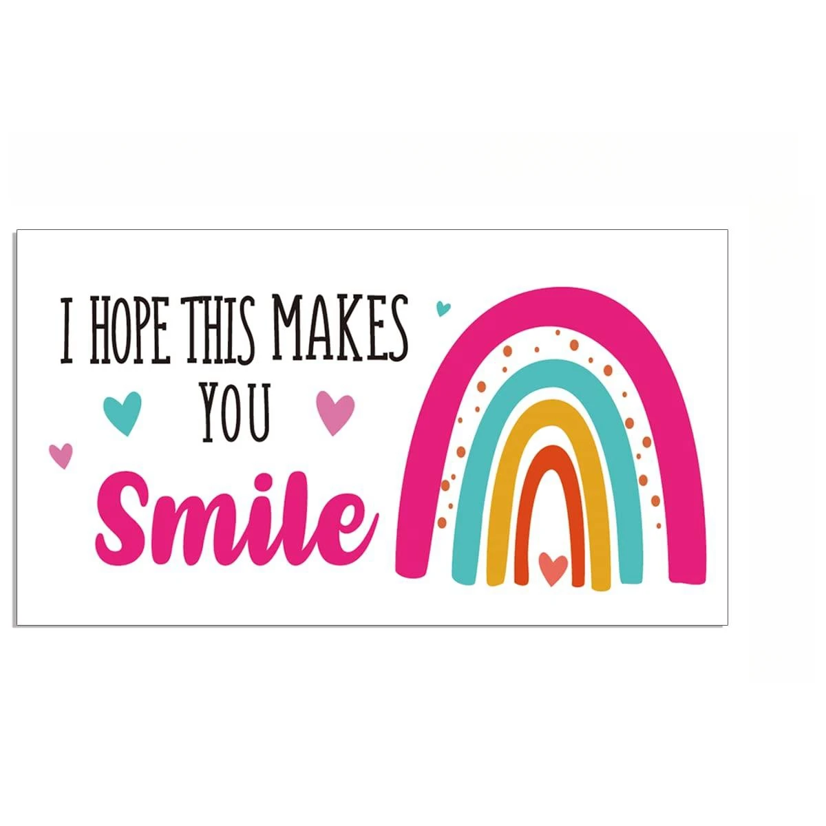 50pcs Mini I Hope This Makes You Smile Business Thank You Cards, Shopping Purchase Greeting Cards To Customer Appreciation Cards