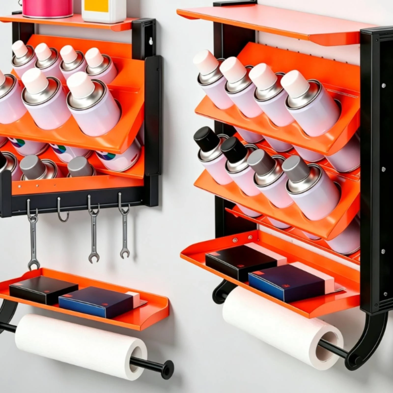 Tool Rack with Paper Towel Hol - Workshop Tools Wallpaper 评论和价格