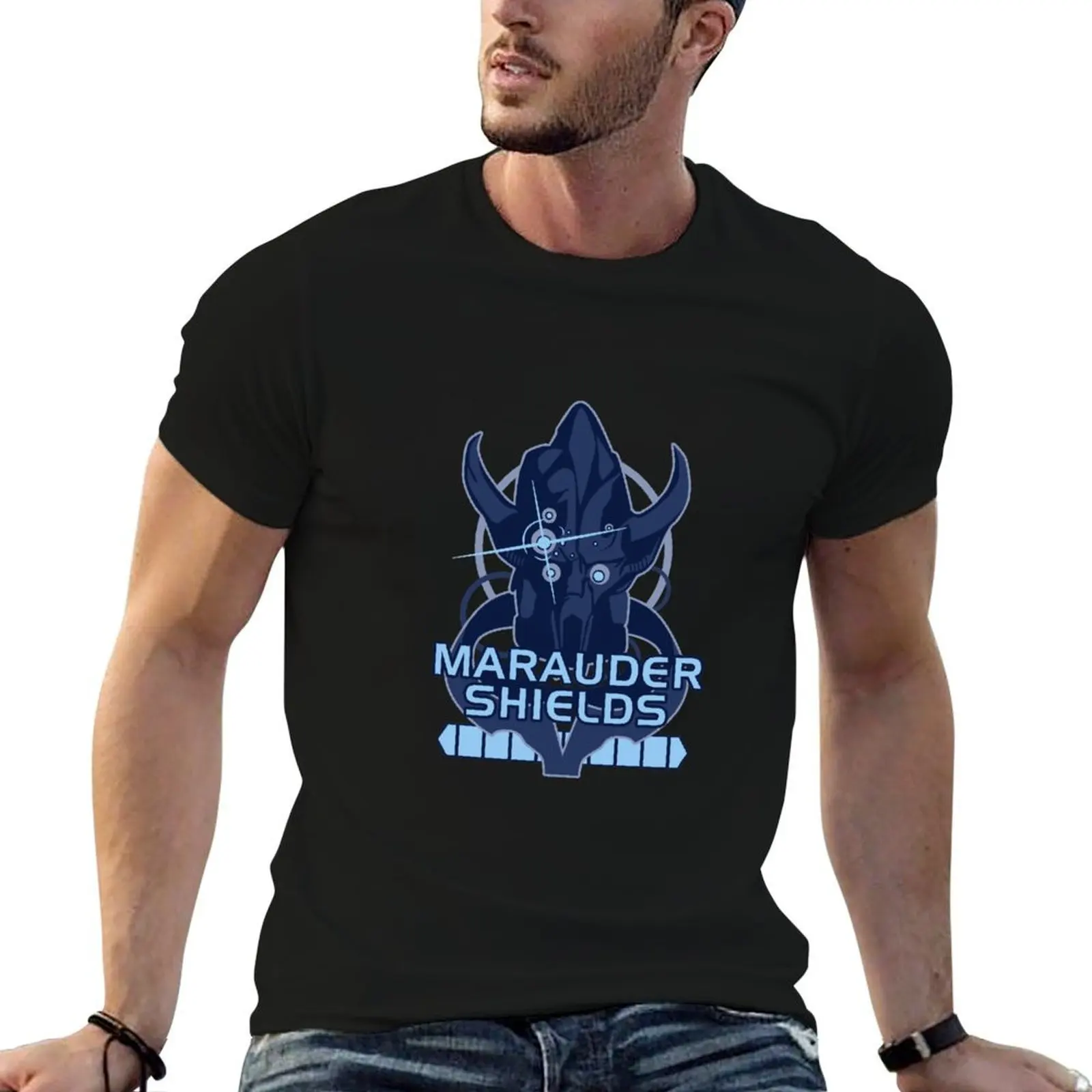 

Mass Effect: Marauder Shields T-Shirt funny t shirts cotton t shirt for man 100 percent cotton T-Shirt