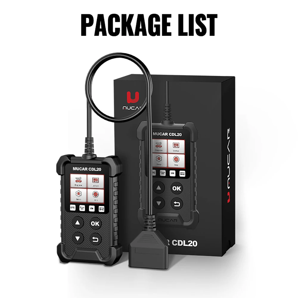 MUCAR CDL20 OBD2 Scanner Car Scan Tools Automotivo Car Code Reader Auto Scanner Check Engine PK ELM327 Lifetime Free