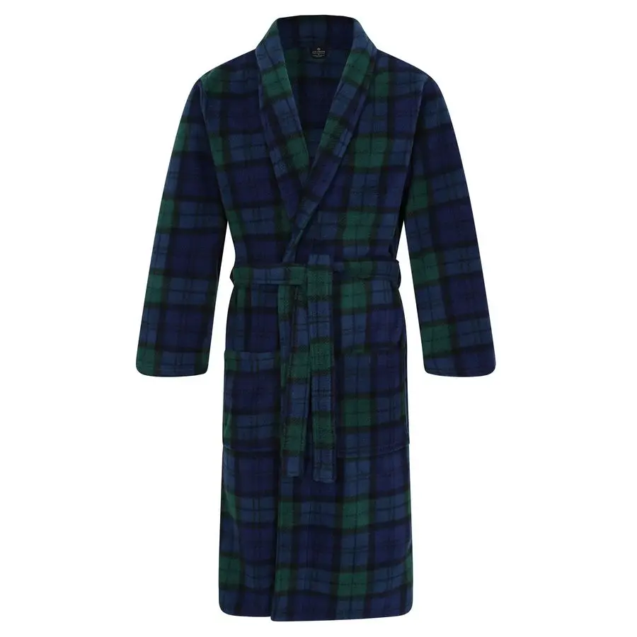 

Флисовый халат, шотландский тартан Black Watch