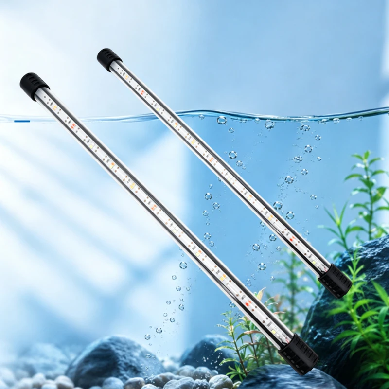 18‑58cm USB Full Spectrum Waterproof Submersible Aquarium LED Strip Light Fish Tank Lamp Underwater Aquatic Plant Grow Lighting