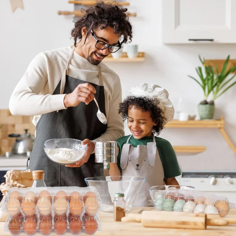 40 عبوة من كرتونة البيض البلاستيكية، كرتون البيض 2 * 6 شبكات، كرتون البيض السائبة الرخيصة، 12 بيضة مثالية، سوق مزرعة الدجاج والثلاجة