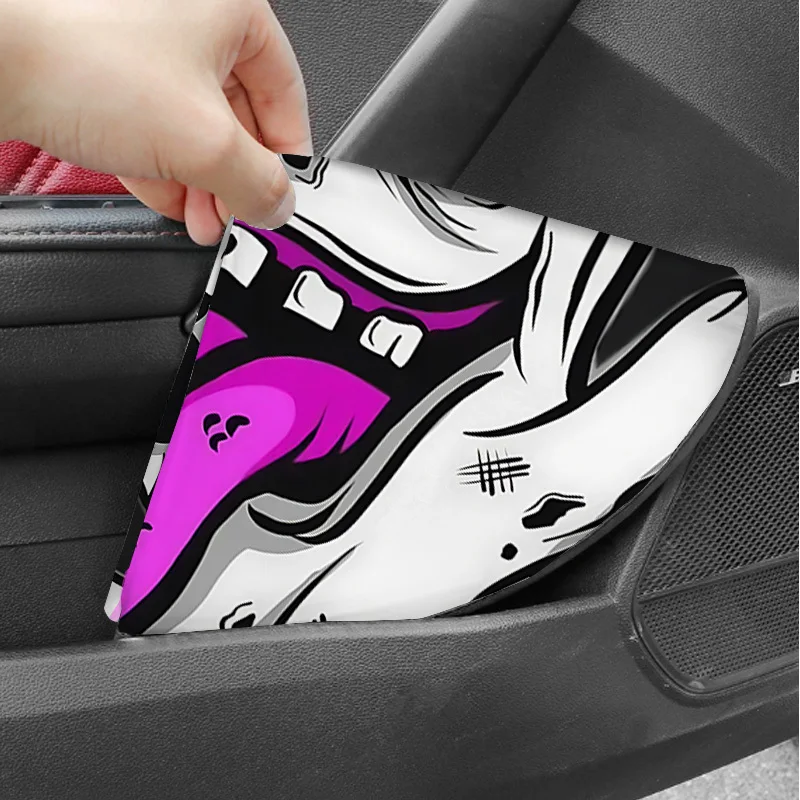 1pc Individual Quirky Cartoon Skull Print Steering Wheel Sunshade, Keeping Your Car Cool And Protected, Featuring Excellent Heat