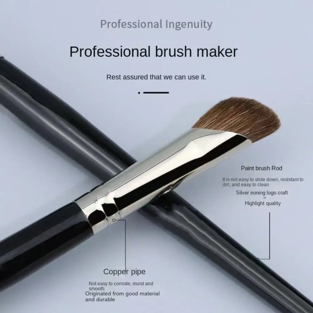Brocha correctora para base de mujer, brocha cosmética para contorno en ángulo, brochas de maquillaje para hoz, brocha para sombra de nariz, bronceador facial