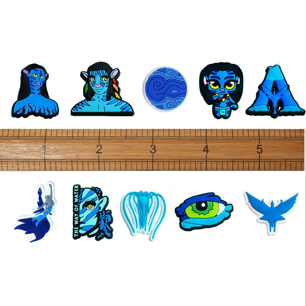 12pcs/set Avatar Cartoon Series ​for Shoe Charms Accessories for Classic Clog Shoe Decoration Fit Wristband Kids Gifts